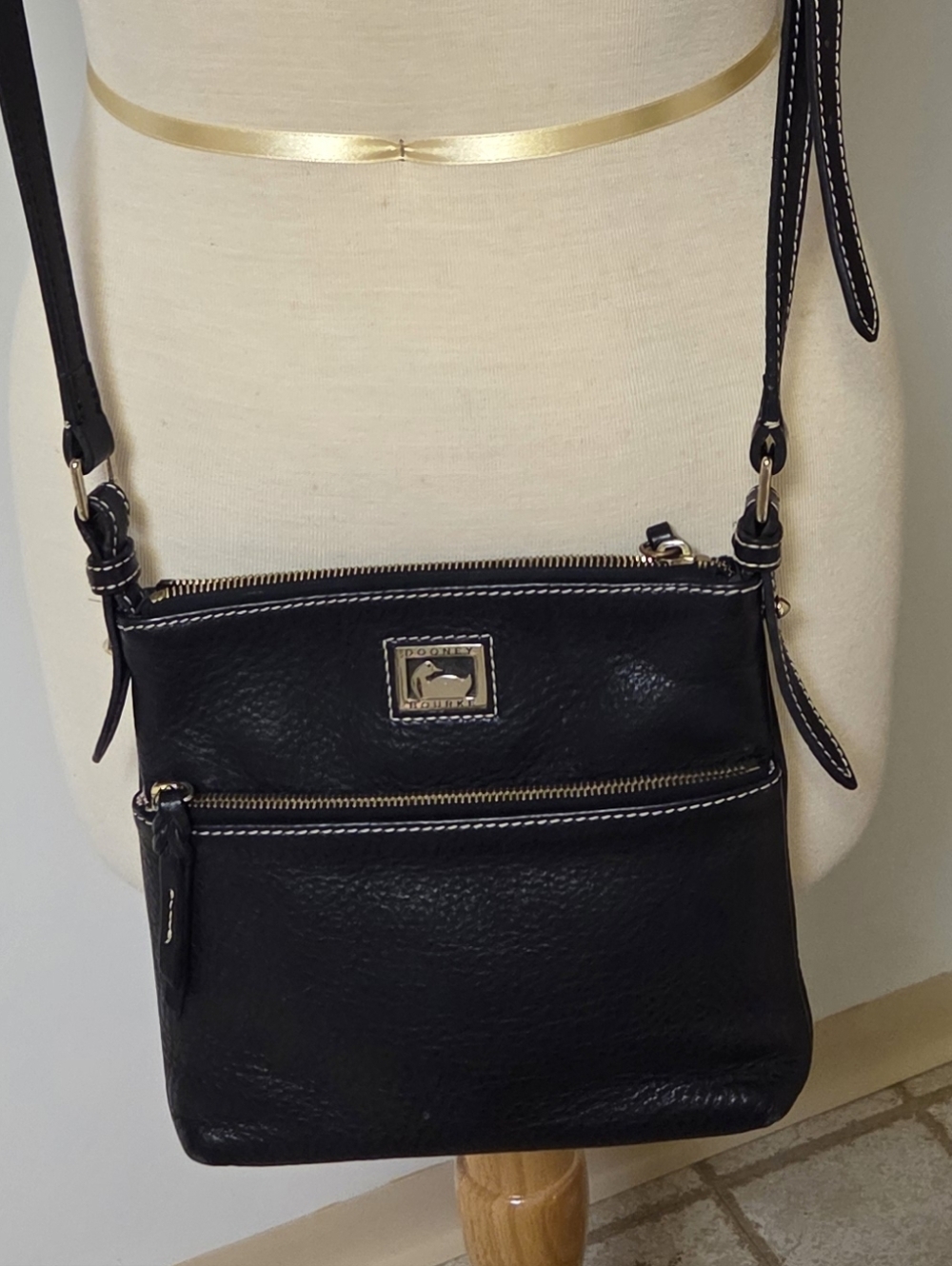 Dooney & Bourke Black Leather Crossbody Bag